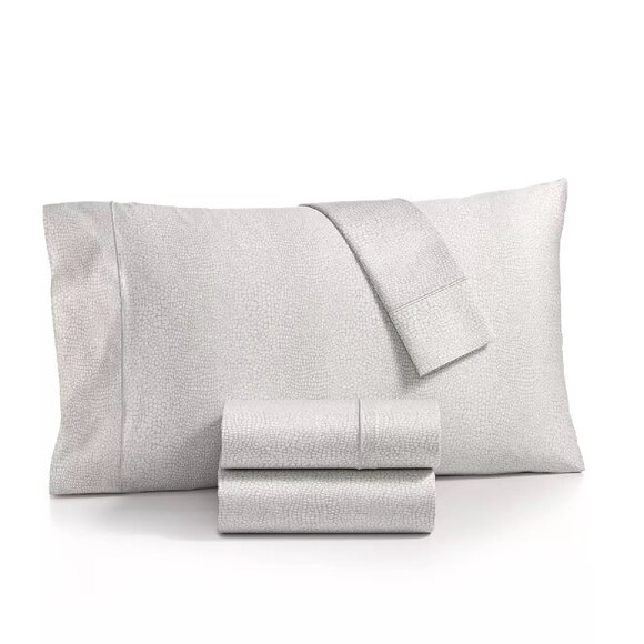 4pc PEBBLE PATTERN Charter Club Sleep Luxe 800 TC 100% Cotton FULL Sheet Set NEW - Picture 1 of 11